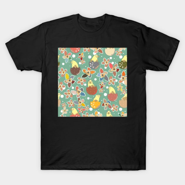 Chickens T-Shirt by Kristina Stellar Scandinavian Land